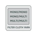 Garnkombinasjon for filterduk